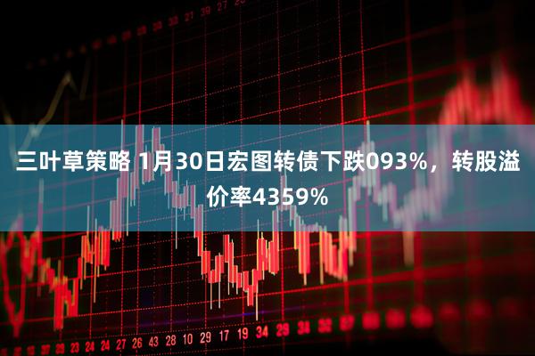 三叶草策略 1月30日宏图转债下跌093%，转股溢价率4359%